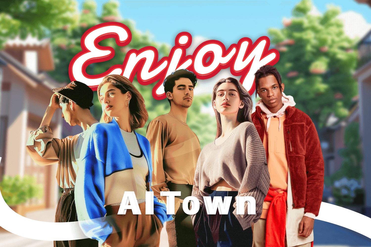 Enjoy - AI Town Banner